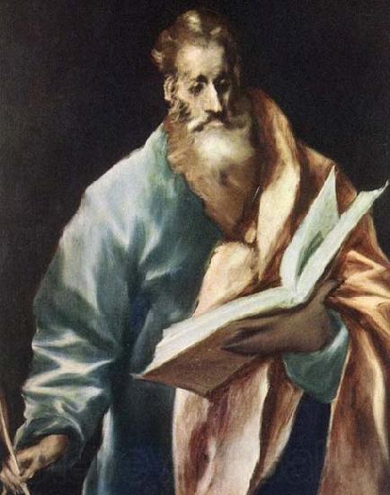 GRECO, El Apostle St Matthew Norge oil painting art